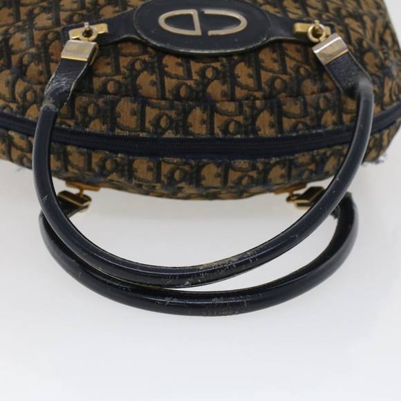 Christian Dior Trotter Canvas Hand Bag Navy Auth rd5259 - Picture 7 of 16